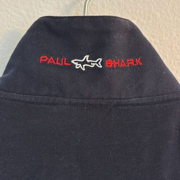 Vintage Paul & Shark Yachting 1/4 Zip Knit Shirt Embroidered Italy Size L - Picture 8 of 10